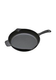 Resim Lava Yuvarlak Saplı Demir Döküm 28 CM Kızartma Tavası 