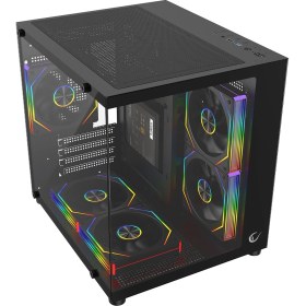 Resim Rampage Lumıd V2 750W 80 Plus Bronze M-Atx Temperli Camlı 5*12CM Argb Fan Siyah Oyuncu Kasası 