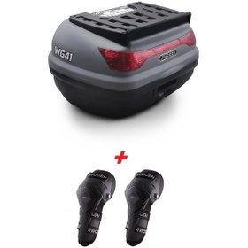 Resim Wogen Wg41 Basic Arka Çanta 41 Litre Nardo Gri + Karbon Dizlik Siyah 