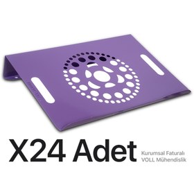 Resim VOLL BLUME 24 Adet Lila Laptop Notebook Soğutucu 