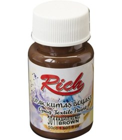 Resim Rich Opak Kumaş Boyası 50 Cc. 3011 Kahverengi 