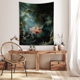 Resim The Swing / Fragonard Duvar Örtüsü - 160 cm x 220 cm 
