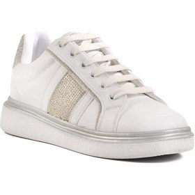 Resim Aspor Beyaz Bağcıklı Kadın Spor Ayakkabı Çok Renkli 