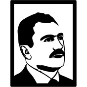 Resim Şehit Muhsin Yazıcıoğlu Silueti Duvar Dekor Sticker 28 x 40 cm 
