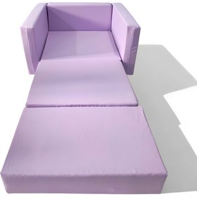 Resim LENSA HOME Çocuk Koltuğu Komple Sünger Katlanabilir Yataklı (0-4 YAŞ) Lila 