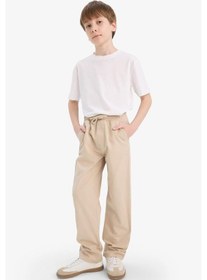 Resim DeFacto Erkek Çocuk Düz Paça Basic Düz Gabardin Pantolon D5859A825SMBG670 