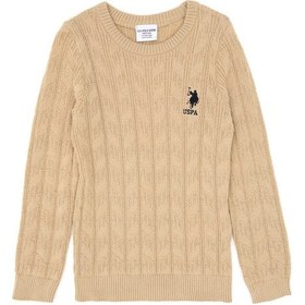 Resim U.s. Polo Assn. Erkek Çocuk Kum Kazak /triko 50315638-vr085 Kum 
