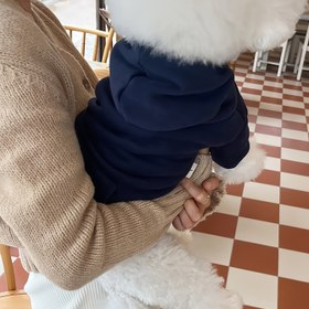 Resim Her Mevsim Polyester Köpek Kapşonu Küçük ve Orta Boy Irklar İçin - Rahat Polar Astarlı Evcil Hayvan Sweatshirt, Makinede Yıkanabilir Kazak Teddy, Pomeranian, Bichon Frise, Schnauzers İçin - Konforlu Köpek Giysisi 