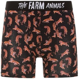 Resim Farm Animals Tigers Desenli Boxer 