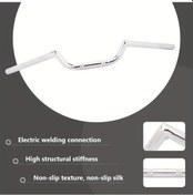 Resim Hightower 22mm 7/8" Universal Cafe Racer Ace Clubman Stil Elektrokaplama Motosiklet Gidon 