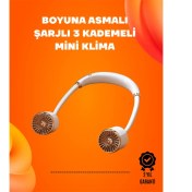 Resim Katlanabilir Asılabilir Fan | USB Şarjlı, 3 Vitesli Sessiz Mini Fan 