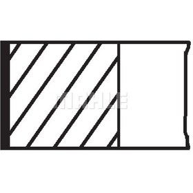 Resim Mahle Segman 81.51mm 0.50 Passat Caddy Iıı Golf V 2.0 Sdı 04-10 Bdj-vw 2.0 Tdi Bkp Bkd IS00-MAHLE 03090N2 