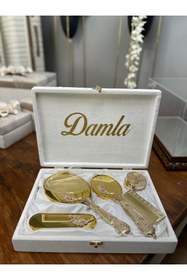 Resim Benjamin Çeyiz Ayna Takım Ve Isme Özel Kutu Yatay 