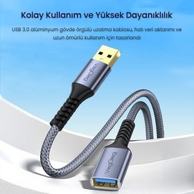 Resim VegGieg USB 3.0 Uzatma Kablosu 3 Metre 