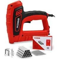 Resim KOBB KBZ200 8-16mm Zımba ve 15-16mm Profesyonel Çivi Çakma Makinesi + 3000 adet Yedek Zımba ve Çivi 