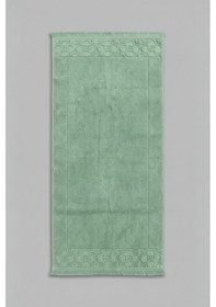 Resim Fesun Mint Yeşili Ayak Havlusu - 70x130cm, 690gr, %100 Pamuk, Spa Ve Otel Banyo Paspası, Günlük Kullanım Mint Yeşil 