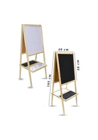 Resim Ayaklı Yazı Tahtası Çift Taraflı 40x50cm 1 Adet Çocuk Yazı Tahtası Alıştırma Tahtası 