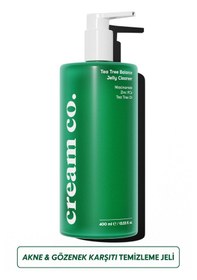 Resim Cream Co. Tea Tree Balance Jelly Cleanser Akne ve Siyah Nokta Karşıtı Arındırıcı ve Dengeleyici Yüz Temizleme Jeli 400 ML 