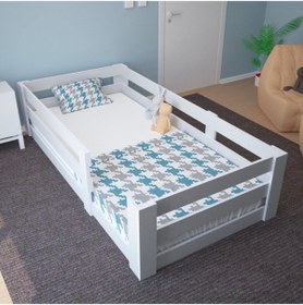 Resim Ninnimo Vega Montessori %100 Mdf Karyola Beyaz 90x190 Yatak Uyumlu K 2014 