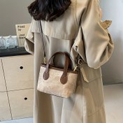Resim Premium Vintage Mini Çapraz Vücut Çantası El Çantası Omuz Tote Kova Çanta 