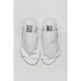Resim Bueno Shoes Beyaz Deri Kadın Düz Terlik 01WU7602 01WU7602 