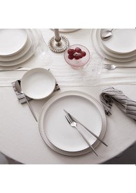 Resim Kütahya Porselen Bone Crest 48 Parça Yemek Takımı Platin File Platin 
