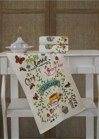 Resim En Güzel Mutfak Havlusu Modeli 2'li Make Love 