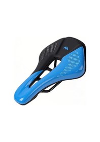 Resim Yaozixa Bisiklet Binduru: Ultra Hafif, Ağırlıklı Dayanıklı Pu Malzeme, Su Geçirmez, Anti-skay, Orta Boşluklu Ventilasyonlu, Şok Emici, Dağ Yolu Yolları İçin Siyah-mavi Çok Renkli 