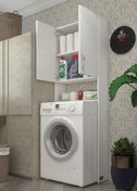 Resim Kenzlife Çamaşır Makinesi Dolabı Veronika Byz 180*066*20 Banyo Ofis 