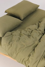 Resim Bliss TENCEL™ Müslin Çarşaf - Kekik Yeşili / 270x290 cm 
