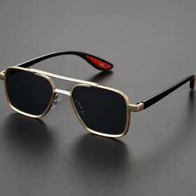 Resim 1 adet Erkek Vintage Geometrik Çerçeve Gözlük Moda Aksesuarı 