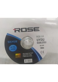 Resim Rose Anten Kablo Rg6/u4 Uydu Anten Kablosu 100m 