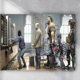 Resim Postermanya (pster8458) Soygun Eğlenceli Mizahi Poster (90x130cm) 