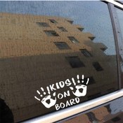 Resim HEDİYENE BAK Kids On Board Araç, Araba, Oto, Motorsiklet, Kask, Laptop, Cam Sticker 13x6 cm 