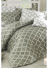 Resim Madalyon Çift Kişilik Nevresim Takımı Yeşil Yeşil 