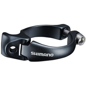 Resim Shimano Ön Aktarıcı Kelepçesi L Beden Sm-ad91 34.9mm Fd-r9150 İçin Siyah 