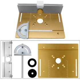 Resim BGA Freze tezgahı alüminyum 3’lü set freze tabanı yönlendirici plakası 