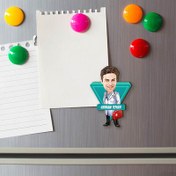 Resim Harika Doktor Karikatürlü Buzdolabı Magneti 