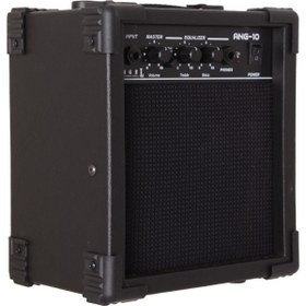 Resim Angel ANG-10-BK 10 Watt Elektro Gitar Amfisi - Siyah (Başlangıç - Çalışma Amfisi) | Clean ve Overdrive Kanalları, 2 Bant EQ (Bass/Treble), Kulaklık ve Aux Girişi | Ölçüler: 235 x 155 x 235 mm 