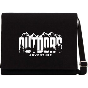 Resim Autdors Adventure Siyah Kanvas Postacı Çantası - Siyah 