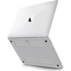 Resim Cosmotex Newface Macbook Pro 14.2 2021 Macbook Buzlu Kapak - Şeffaf 