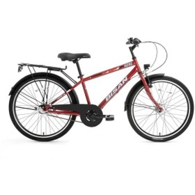 Resim Bisan HERO ERKEK ŞEHİR BİSİKLETİ 42CM V 26 JANT 3 VİTES METALİK KIRMIZI KIRMIZI 