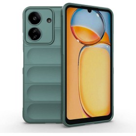 Resim Başkenttekno Xiaomi Redmi 13C Kılıf Esnek TPU Oyuklu Arka Yüzey Tasarımlı Etnik Silikon Kapak 
