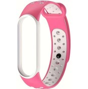 Resim Cloud011 Xiaomi Mi Band 5/6 Pembe Tpu Kılıf Kayış Kombin Spor Bileklik 