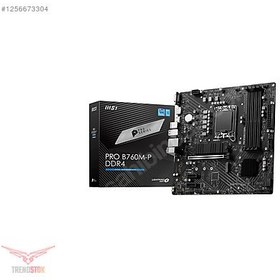 Resim MSI Pro B760M-P DDR4 4800MHz (OC) RGB M.2 1700p mATX Anakart OUT 