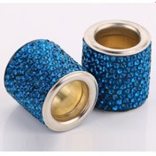 Resim Wholesale00 4 Adet Araba Kristal Kafayastık Mavi Tavuskuşu Dekorasyon 