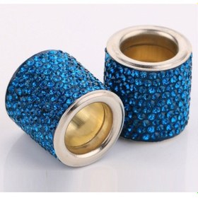 Resim Wholesale00 4 Adet Araba Kristal Kafayastık Mavi Tavuskuşu Dekorasyon 