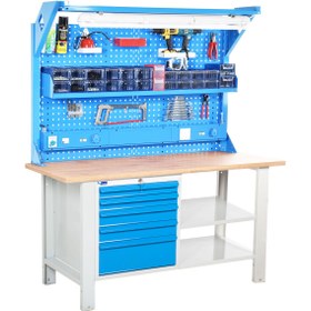 Resim starçelik Atölye Çalışma Tezgahı (1600x720x830-930/1844 mm) 