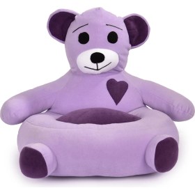 Resim TOKKO Çocuk Bebek Ayıcık Peluş Koltuğu – Ayıcık Koltuk Lila Mor 