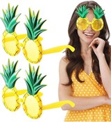 Resim artlab Art Tropikal Hawaii Ananas Şekilli Parti Gözlüğü 9.5 X 14 Cm Lab 